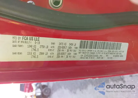 2019 Dodge Journey Se z USA, uszkodzony, nr VIN 3C4PDCBGXKT810501